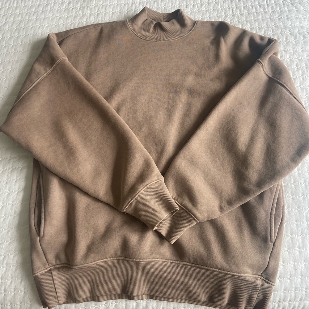 Aritzia Small Cozy Fleece Mock Turtleneck